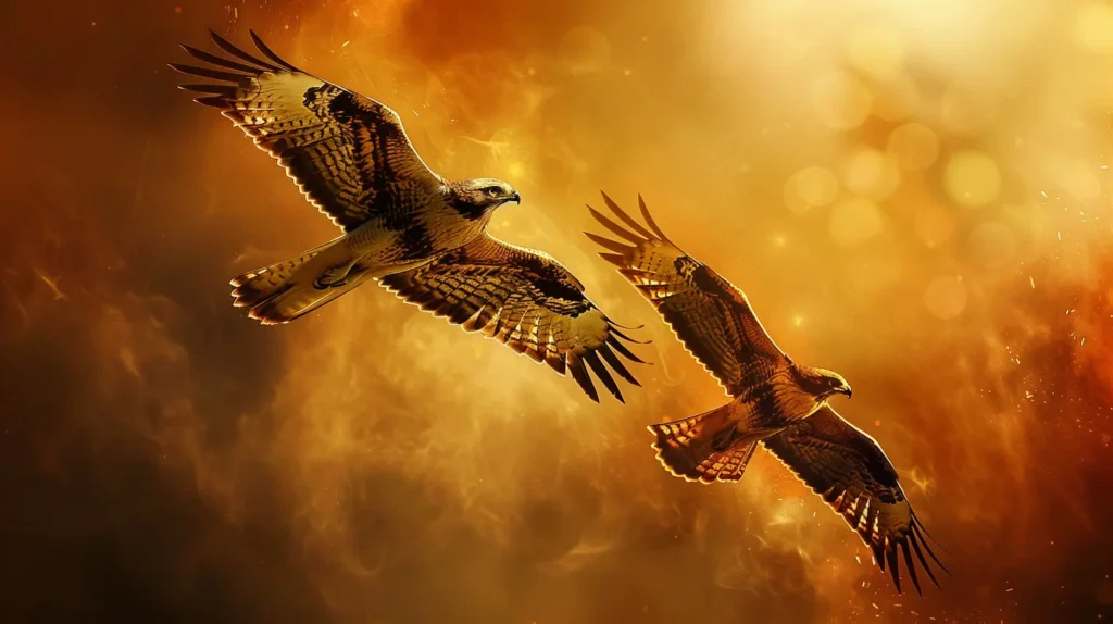 The Spiritual Significance of Two Hawks Circling