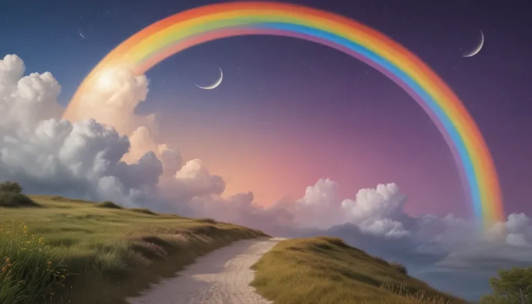 The Enchanting Rainbow Around the Moon