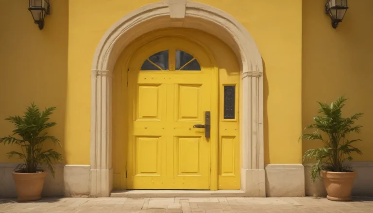 The Spiritual Meaning of a Yellow Door: A Colorful Gateway to Positivity