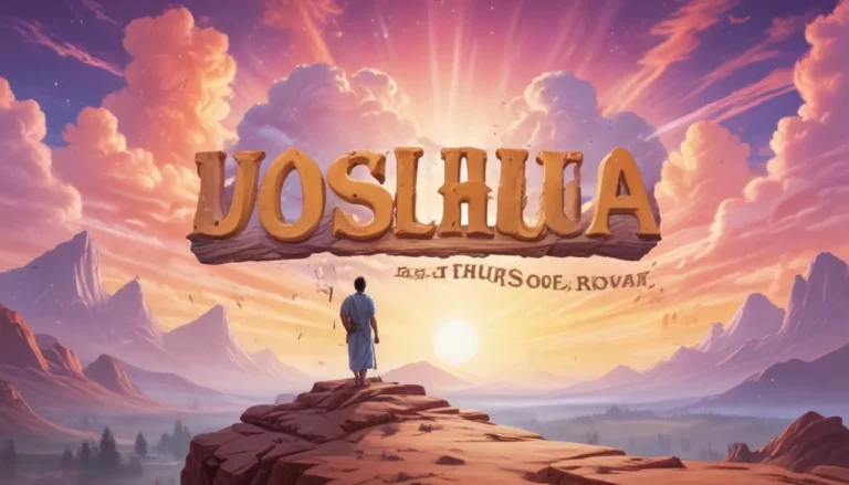 The Spiritual Meaning of the Name Joshua: A Comprehensive Guide