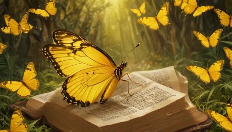 Spiritual Yellow Butterfly Meaning in the Bible: A Divine Symbol of Hope and Transformation