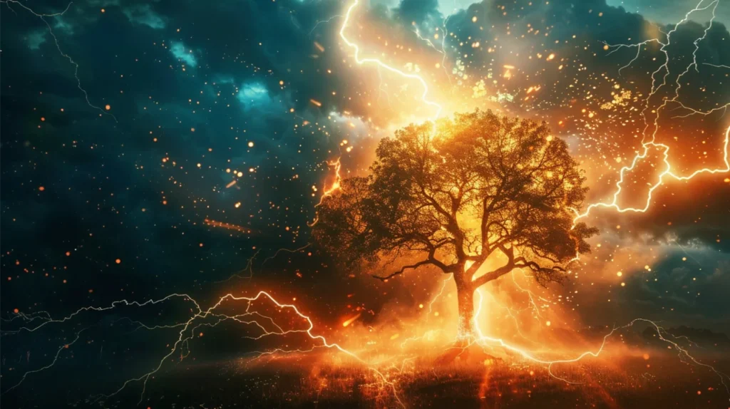 The Spiritual Meaning of a Tree Struck by Lightning