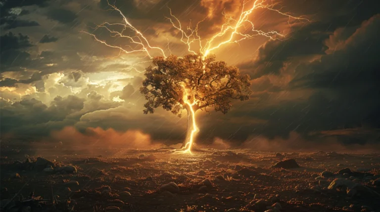 The Profound Spiritual Meaning of a Tree Struck by Lightning