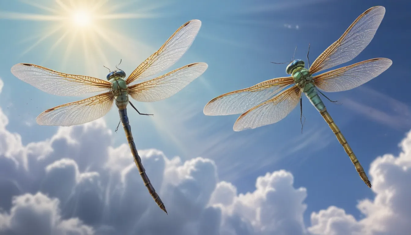 Two Dragonflies Flying Together: A Symbol of Connection and Balance