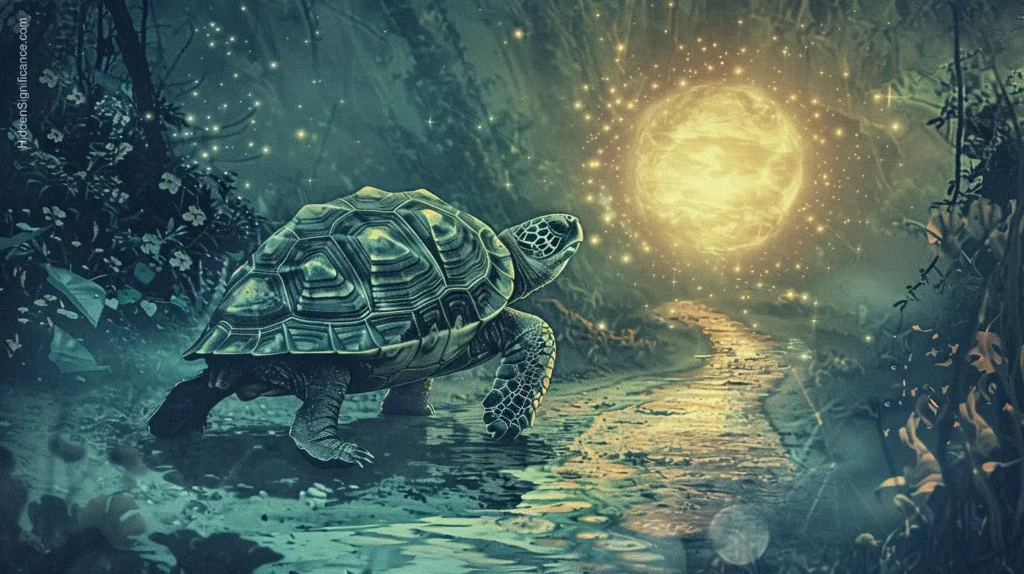 spiritual meaning of a turtle crossing your path