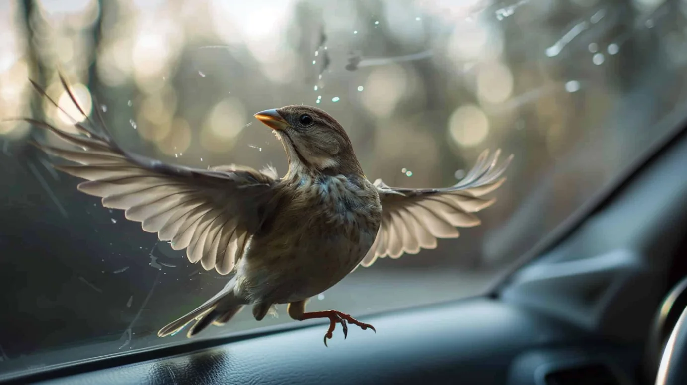 hitting bird with car spiritual meaning