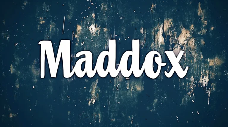 Spiritual Meaning of Name Maddox: A Journey of Fortune and Strength