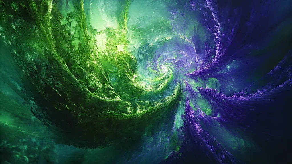 Green and Purple Spiritual Meaning