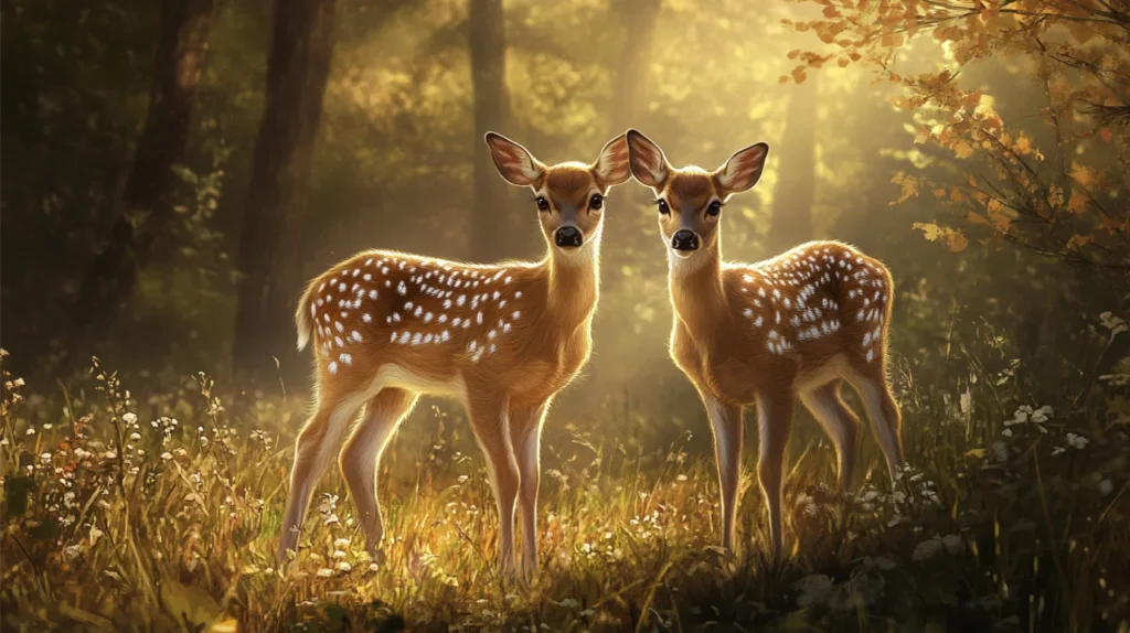 Different Contexts of Seeing Two Deer